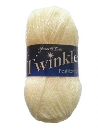 Yarn - James C Brett Twinkle DK Yarn in Cream TK11