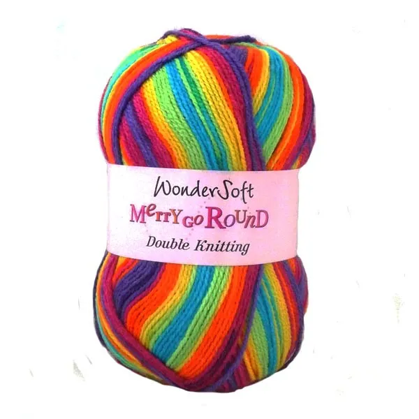 Yarn - Stylecraft Wondersoft Merry Go Round DK in Rainbow 3142