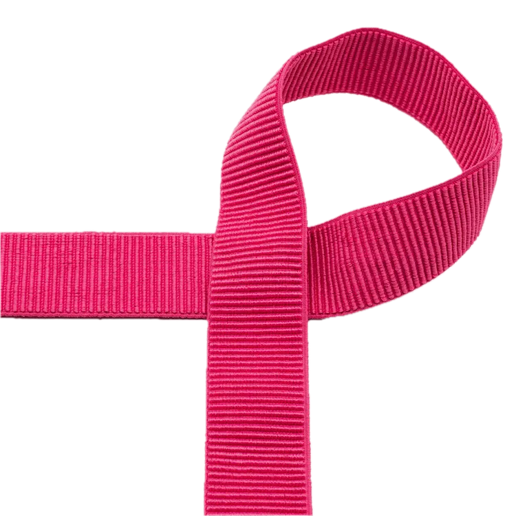 50mm Elastic Rib Tape in Fuchsia Pink