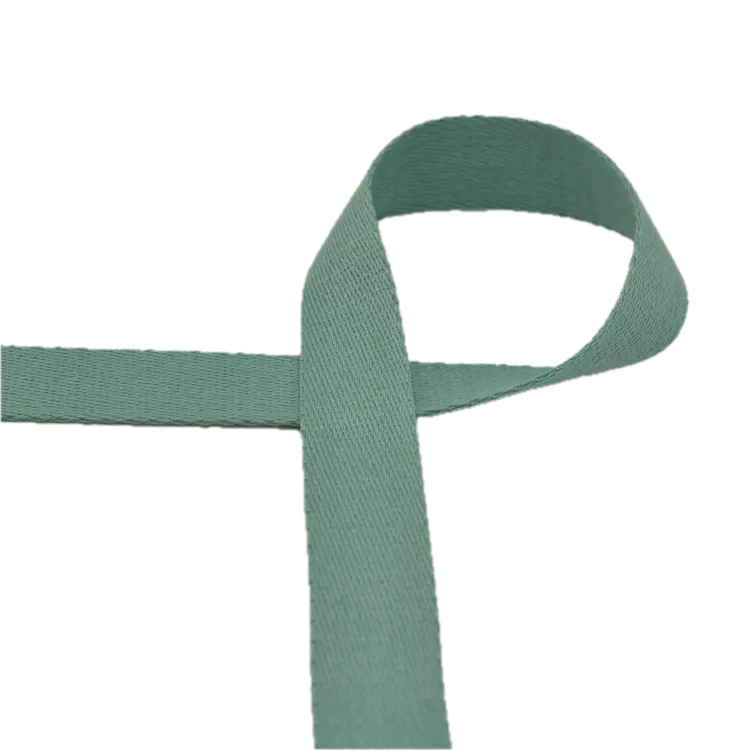 Bag Webbing - 25mm Soft Cotton Blend in Dusty Mint Green