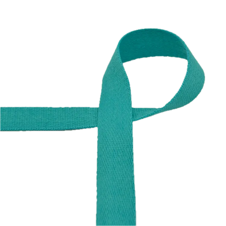 Bag Webbing - 25mm Soft Cotton Blend in Jade Green