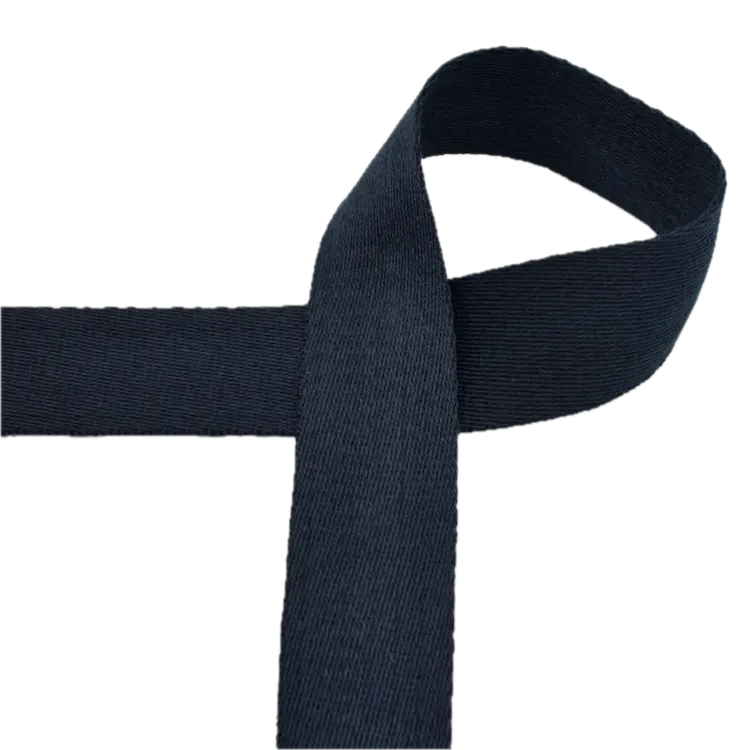 Bag Webbing - 40mm Soft Cotton Blend in Navy Blue