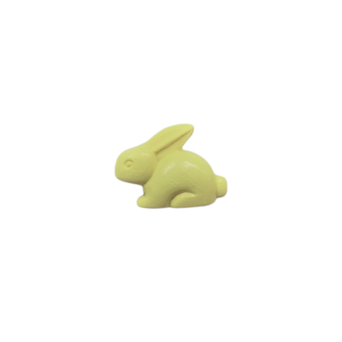 Buttons - 18mm Plastic Bunny in Yellow