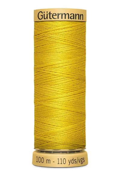 Gutermann Sew All Thread - Yellow 100% Cotton Colour 688