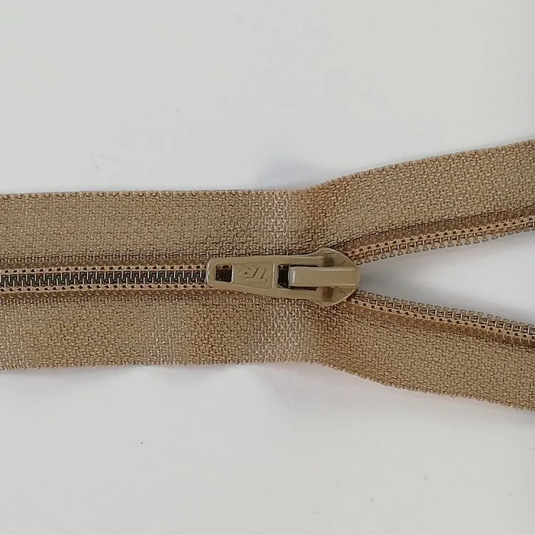 Zip - 81cm Open End Nylon - Brown